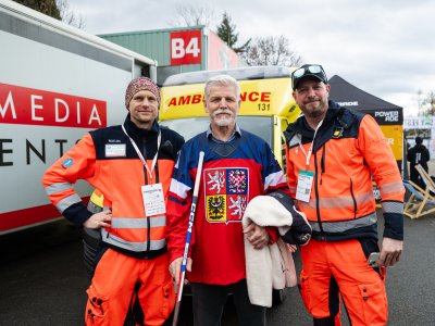 Záchranáře potěšilo osobní setkání s panem prezidentem Petrem Pavlem